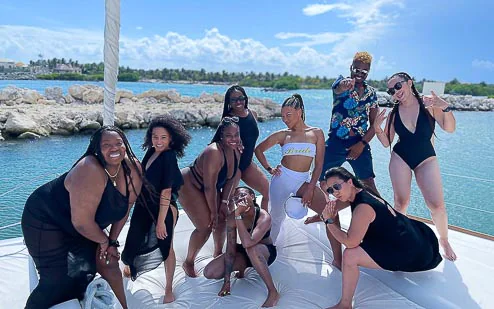 A private catamaran is the best place to celebrate getting married