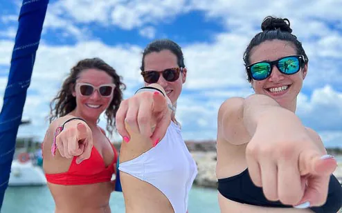 We even help you take your photos on our private yacht charters